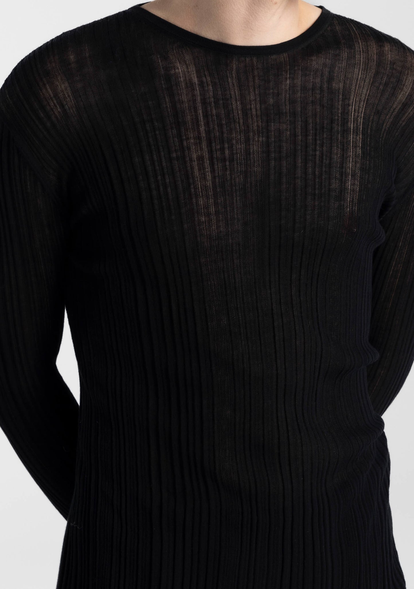 Morra - cotton - pullover - black - fabric