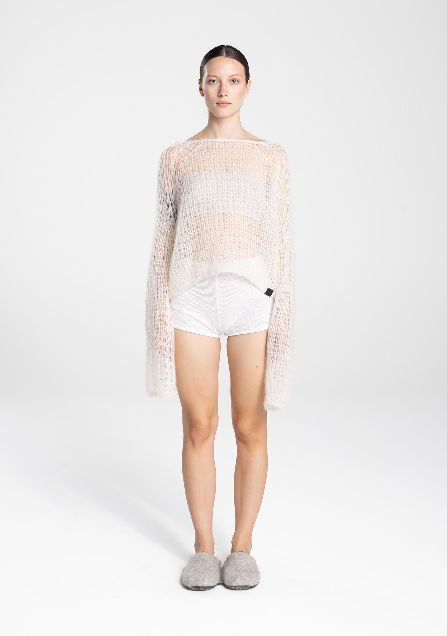 roybon-alpaca-pullover-white -open knit-front