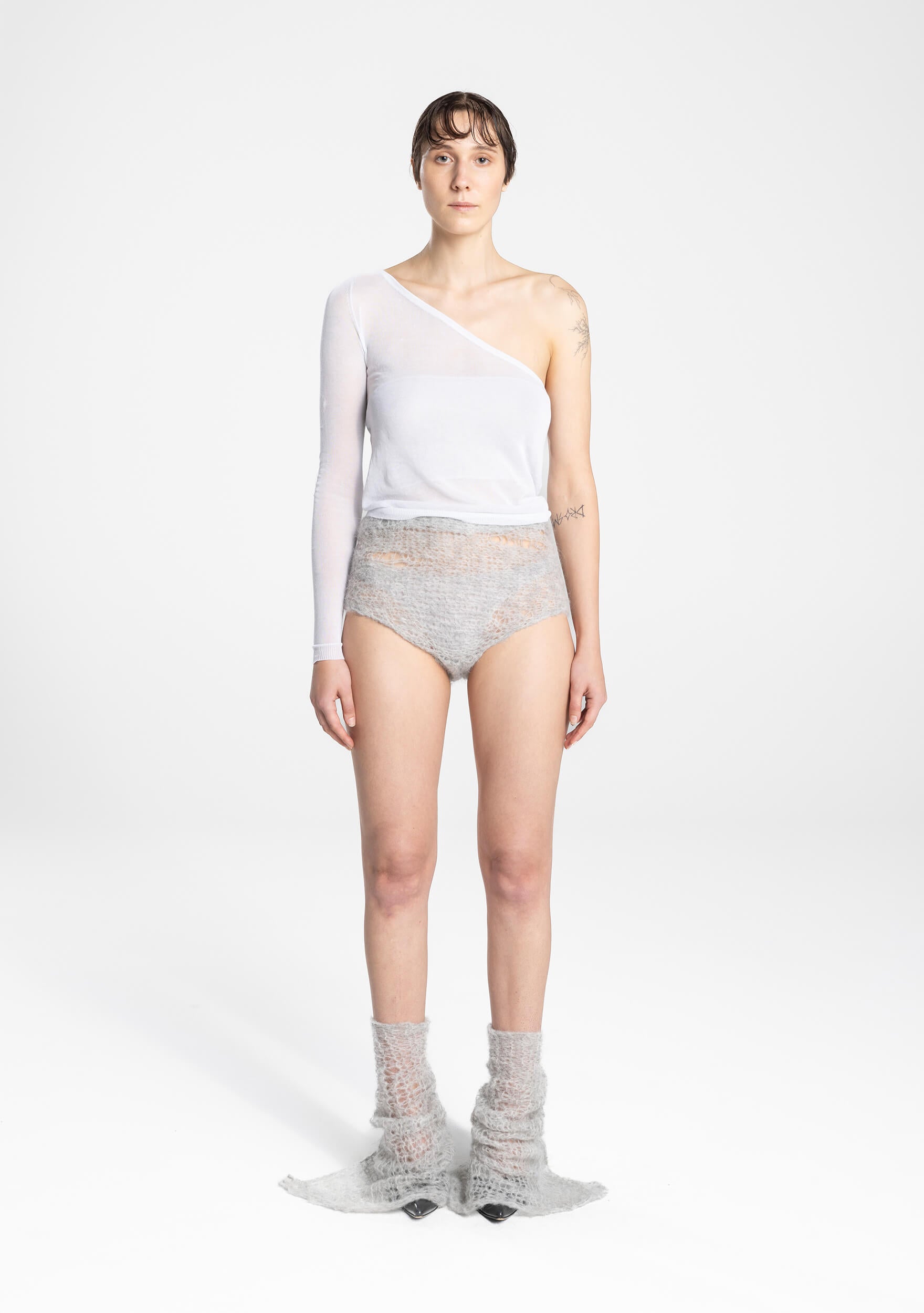 Noja - cotton - pullover - asymmetrical - light mint